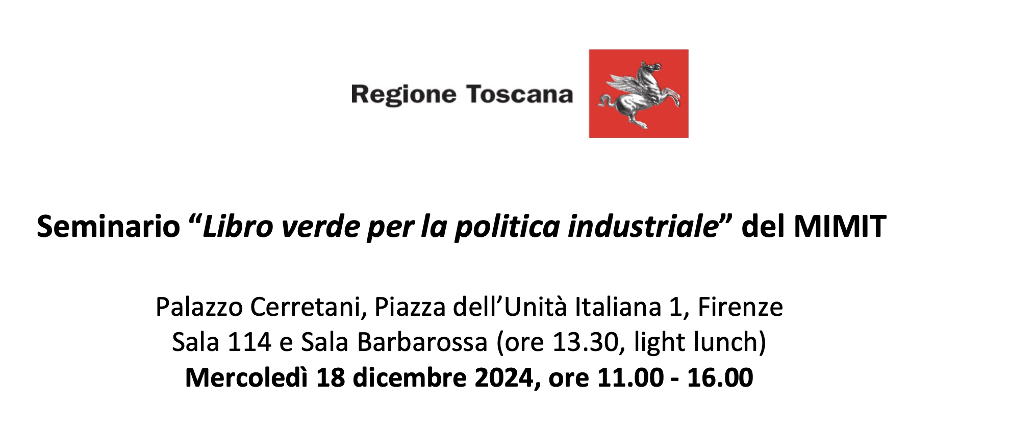 Libro verde per la politica industriale del MIMIT